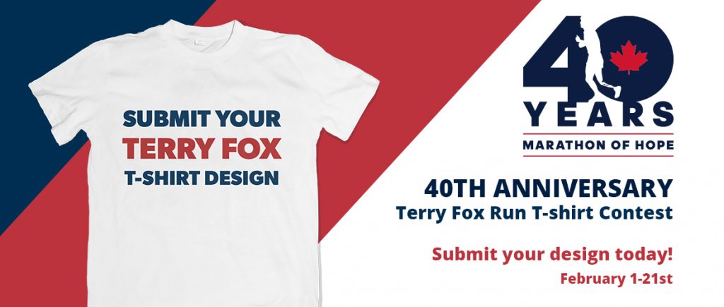 terry fox 40th anniversary shirt